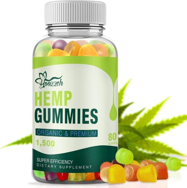 Natural Hemp Gummies Advanced Extra Strength - High Potency Best Sleep Cbdmd Cbdfx CBS CDB Gummy for Adults - Low Sugar Candy Zero ÇBD Oil(1Pack)