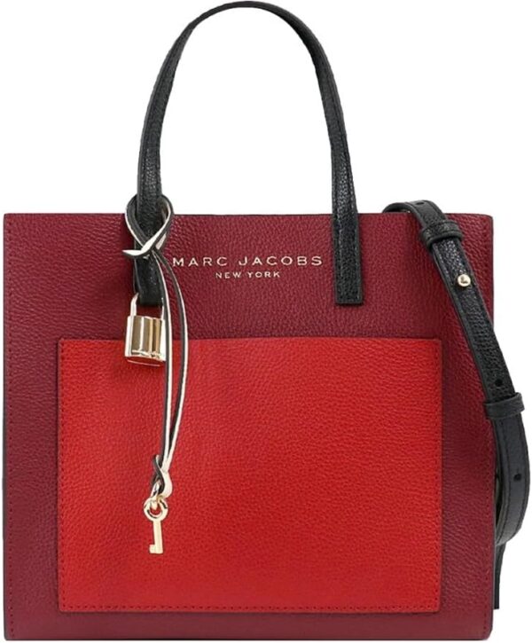 Marc Jacobs M0016132607 Mini Grind Pomegranate Red Multi Leather With Gold Hardware Mini/Small Women's Tote Bag - Image 2